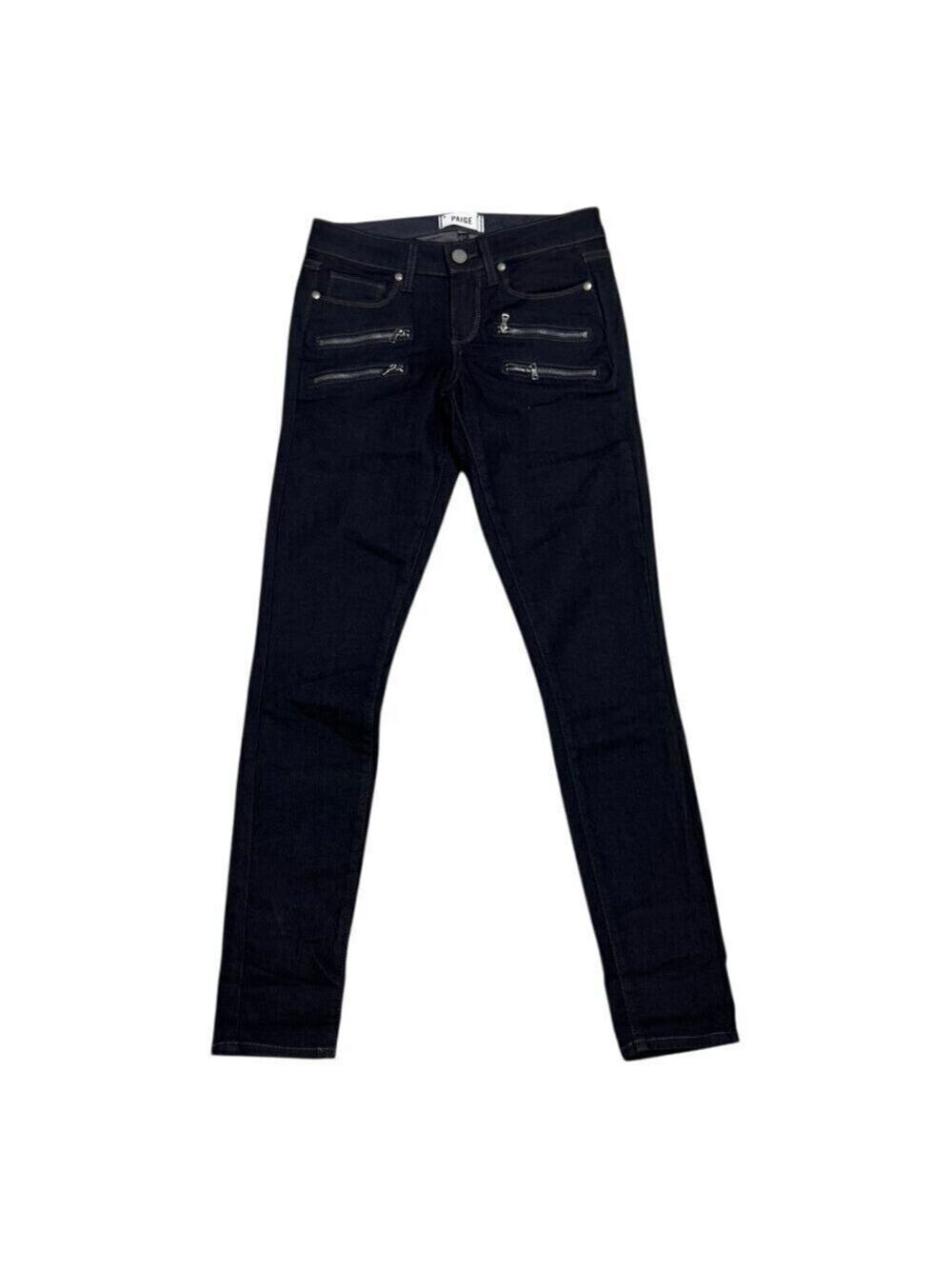 PAIGE Edgemont SKINNY Dark Wash Designer Denim Jeans Pants Womens 25